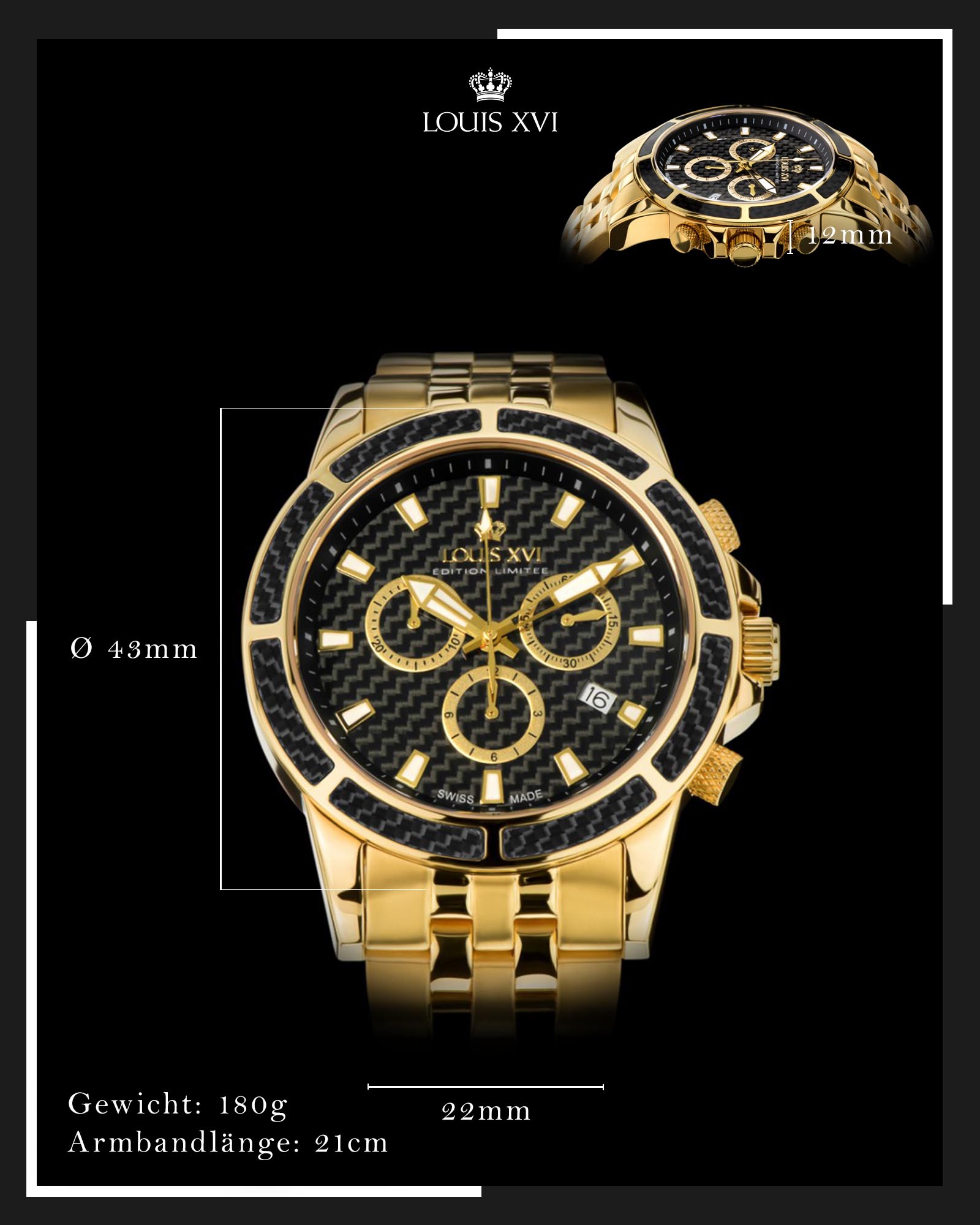 Majesté 480 - 43mm-LOUIS XVI