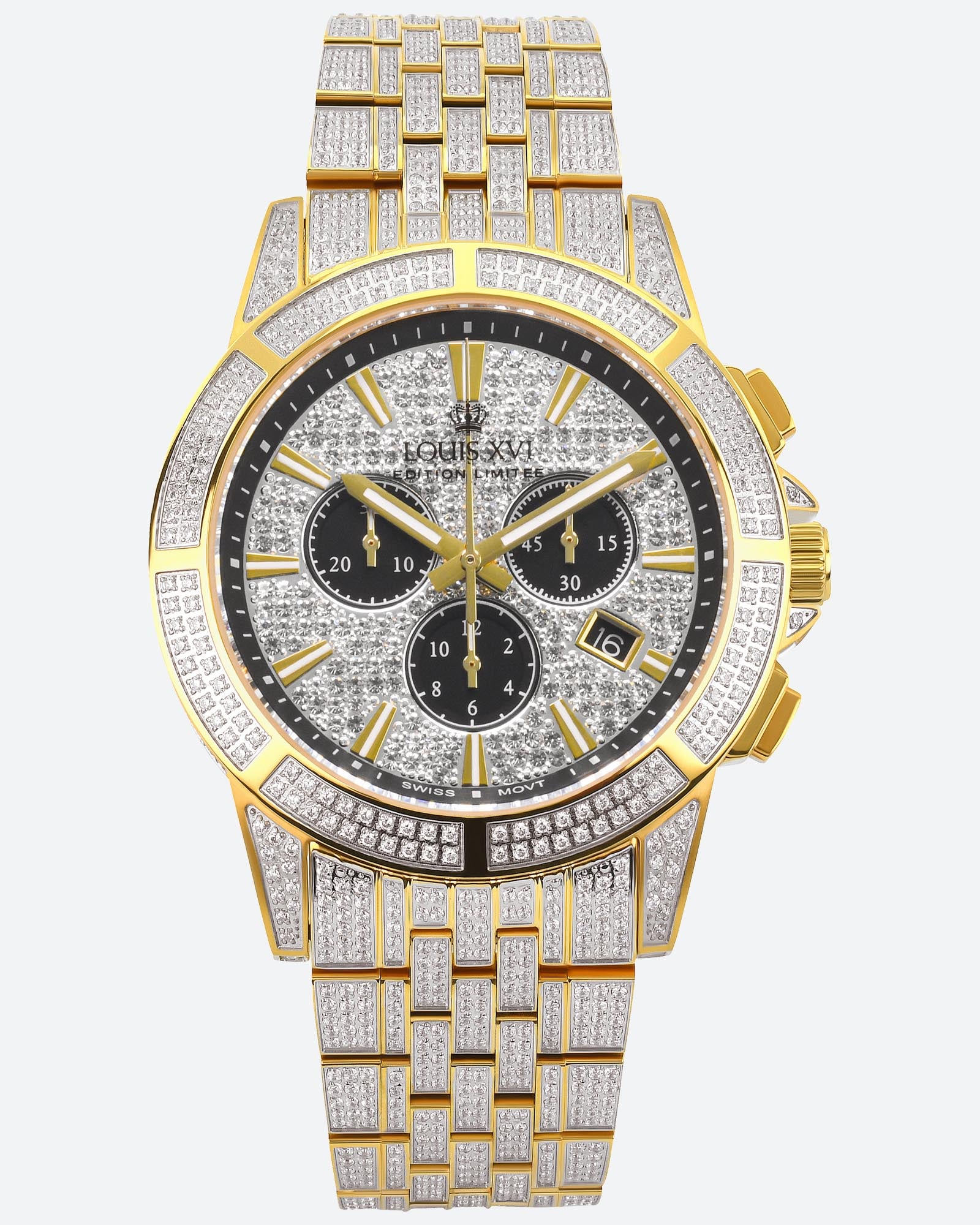 Majesté Iced Out 1124 - 43mm-LOUIS XVI