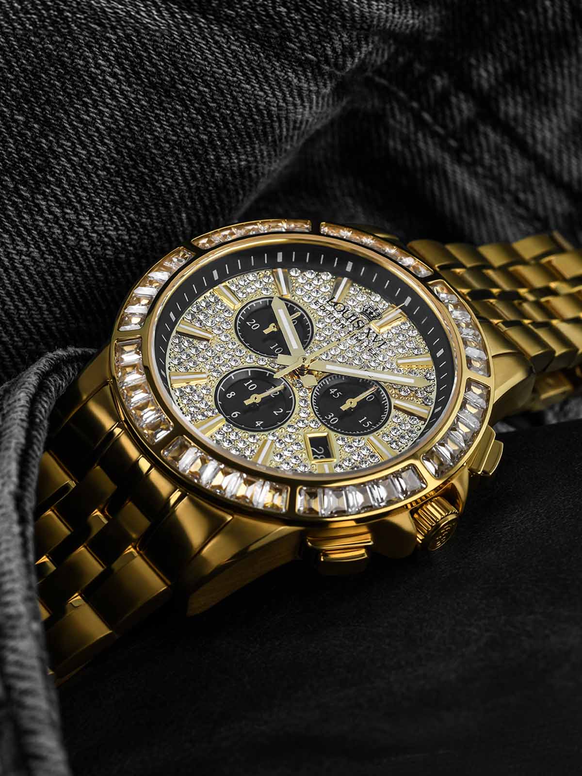 Majesté Iced Out Baguette 1130-LOUIS XVI