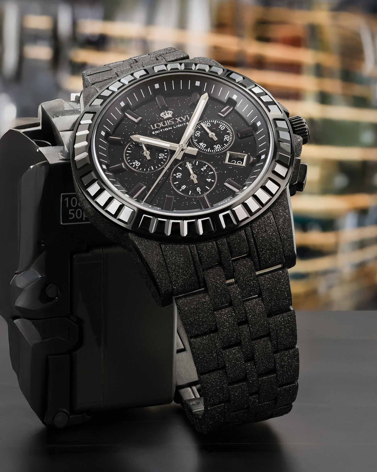 Majesté Frosted Iced Out 1184 Caviar Black - 43mm-LOUIS XVI