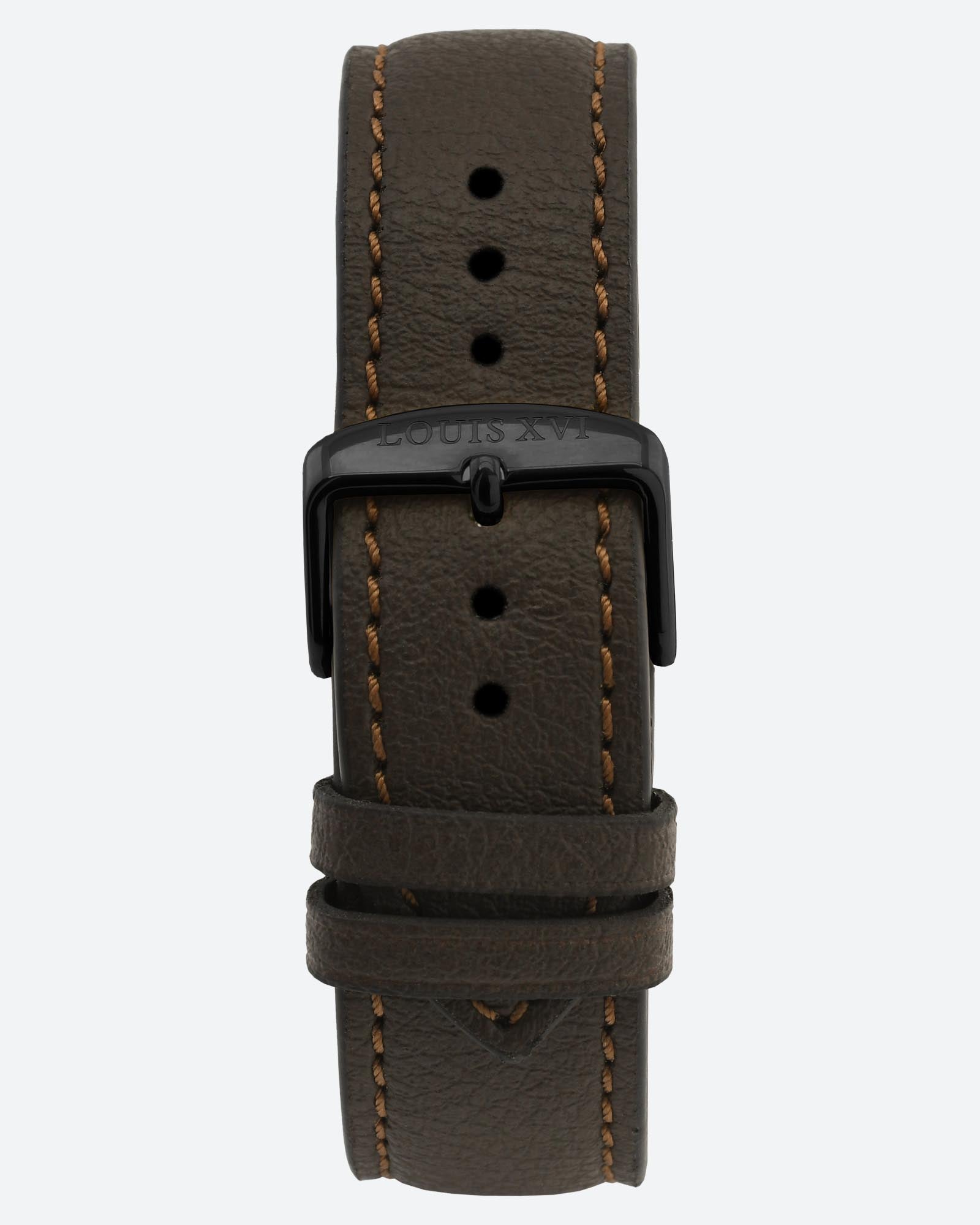 Armband Apfelleder - Braun/Schwarz-LOUIS XVI