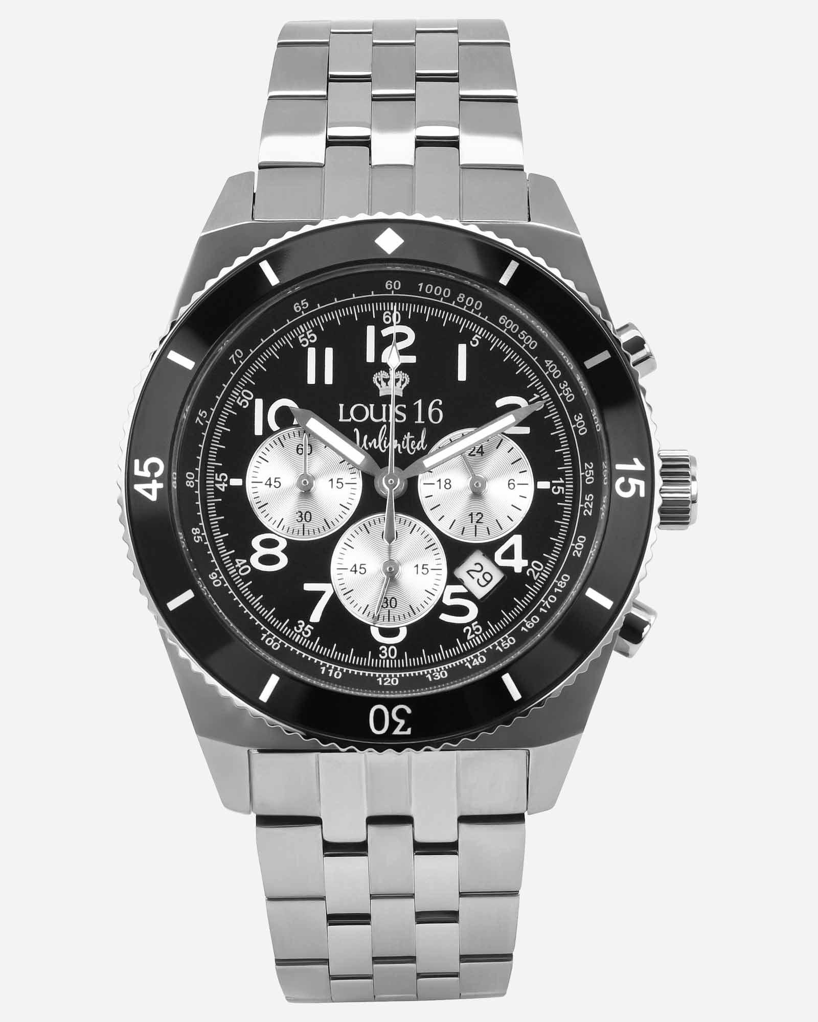 Destrier 3220 Chronograph Silber-LOUIS XVI