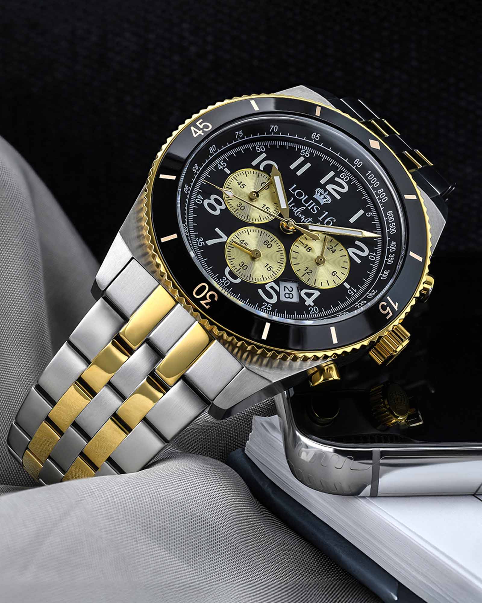 Destrier 3240 Chronograph Bicolor-LOUIS XVI