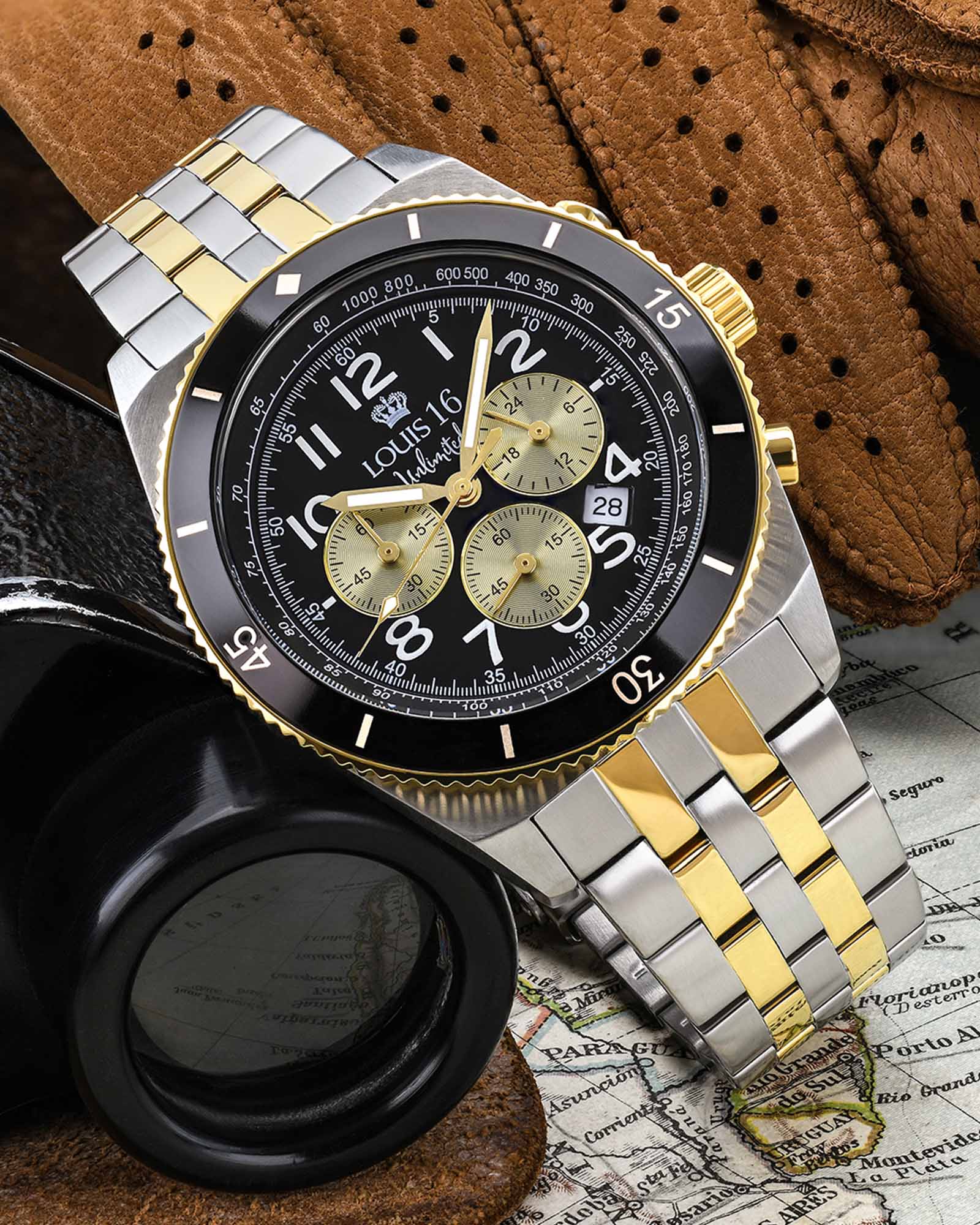 Destrier 3240 Chronograph Bicolor-LOUIS XVI