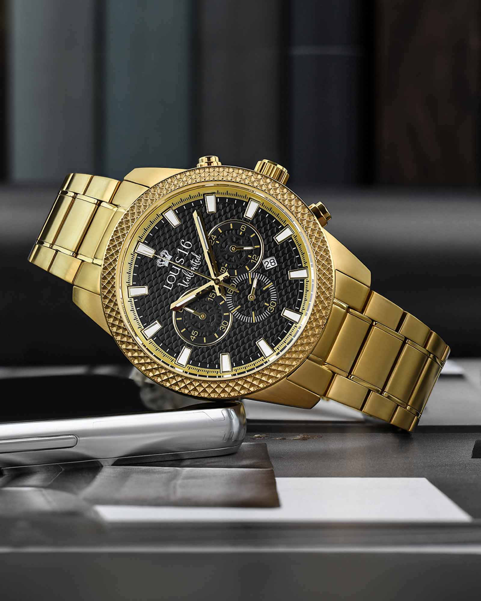 Mirage 3300 Chronograph Gold-LOUIS XVI