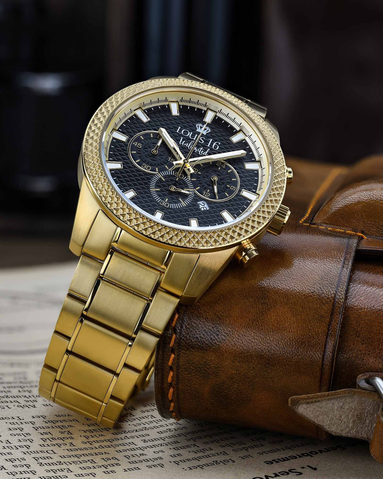 Mirage 3300 Chronograph Gold-LOUIS XVI