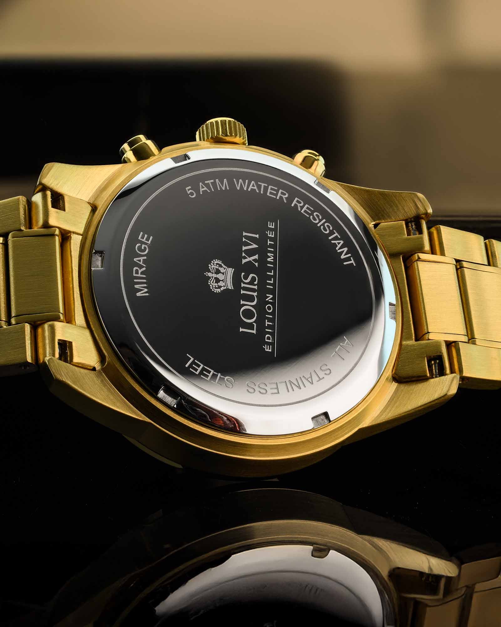 Mirage 3301 Chronograph Gold Weiss
