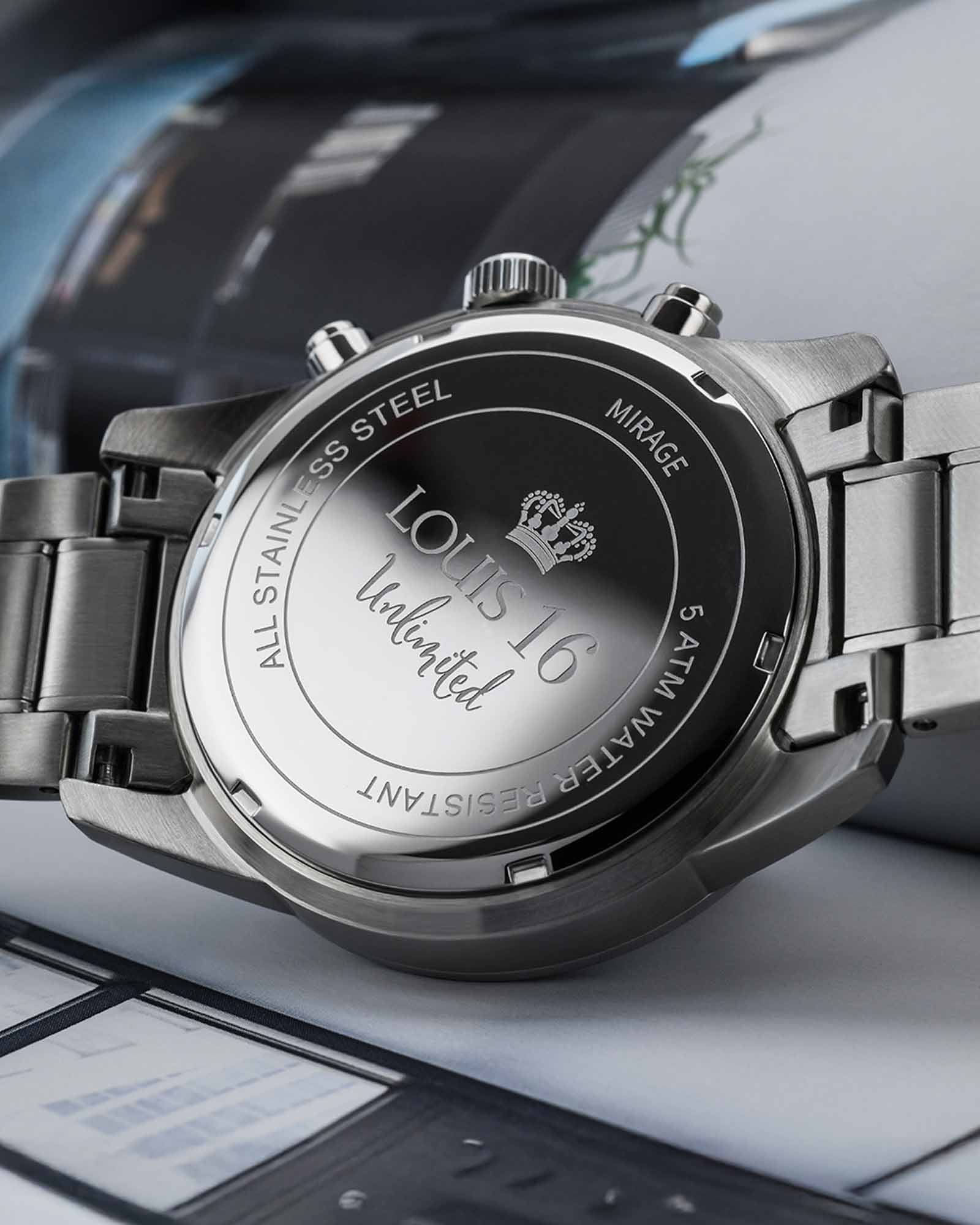 Mirage 3320 Chronograph Silber-LOUIS XVI