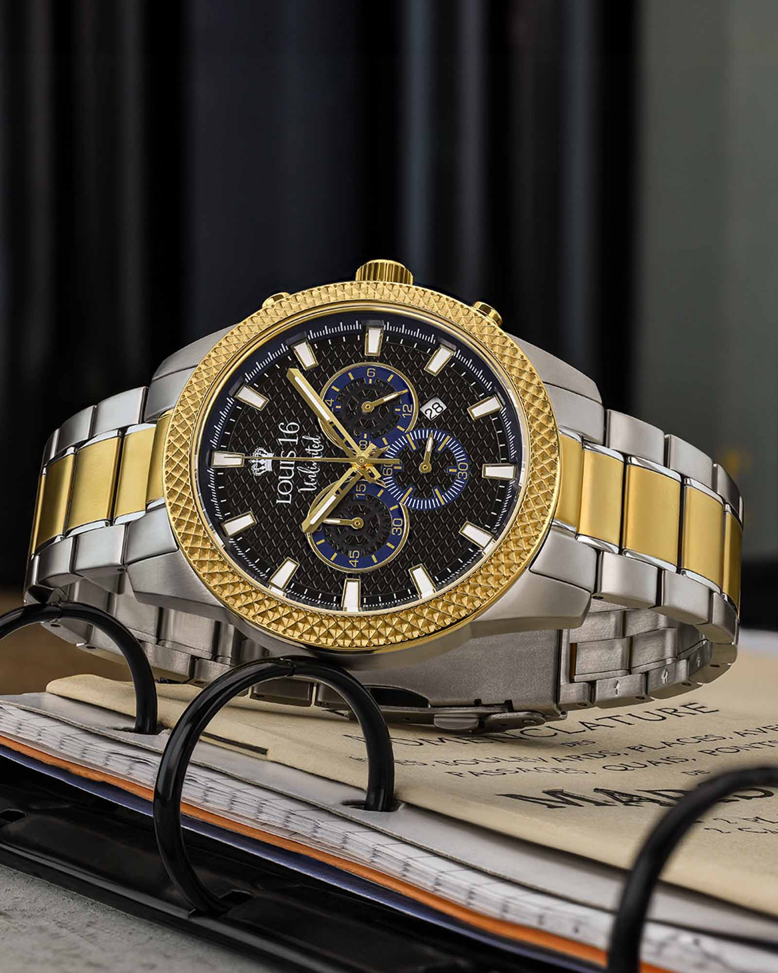 Mirage 3340 Chronograph Bicolor-LOUIS XVI