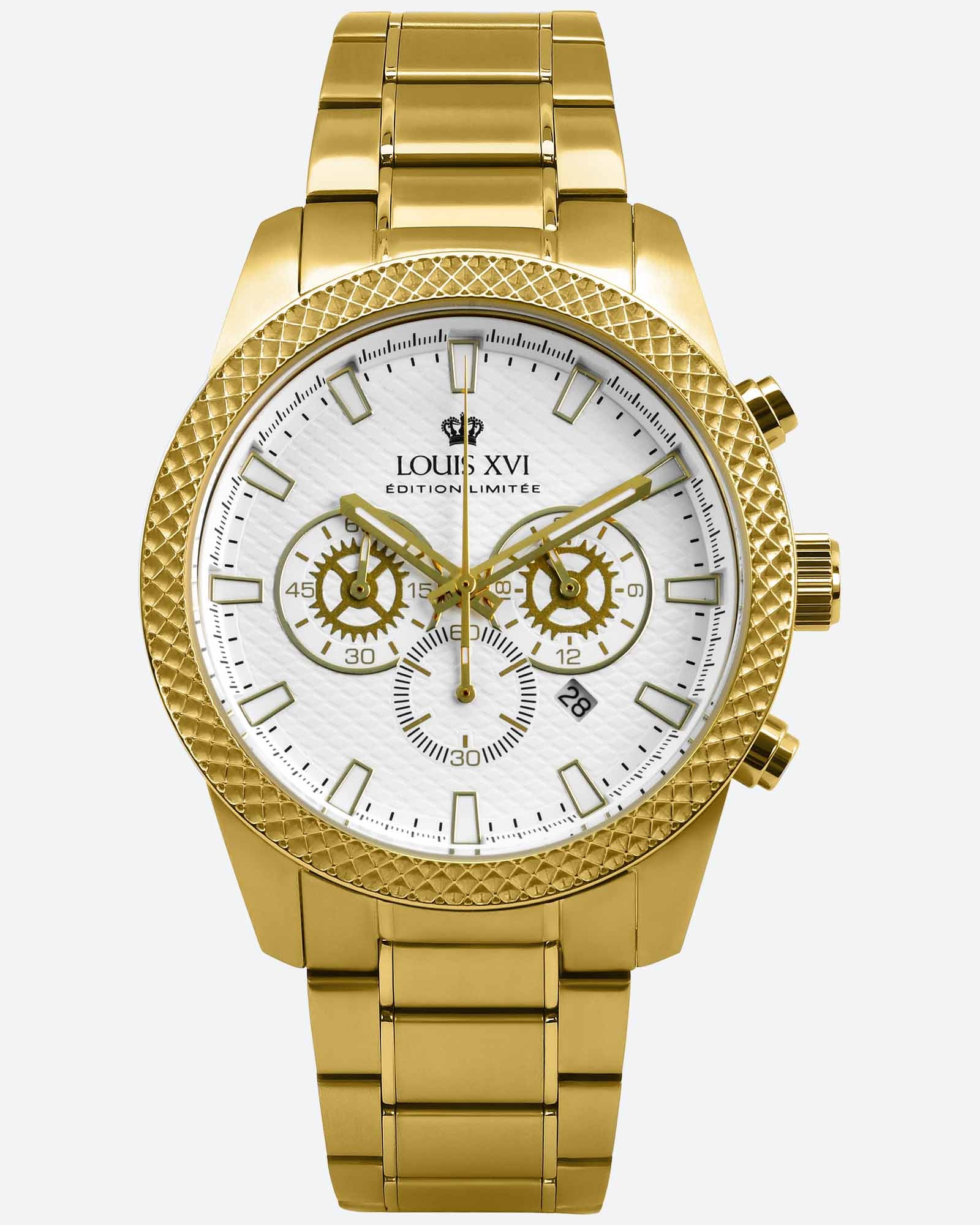 Mirage 3301 Chronograph Gold Weiss