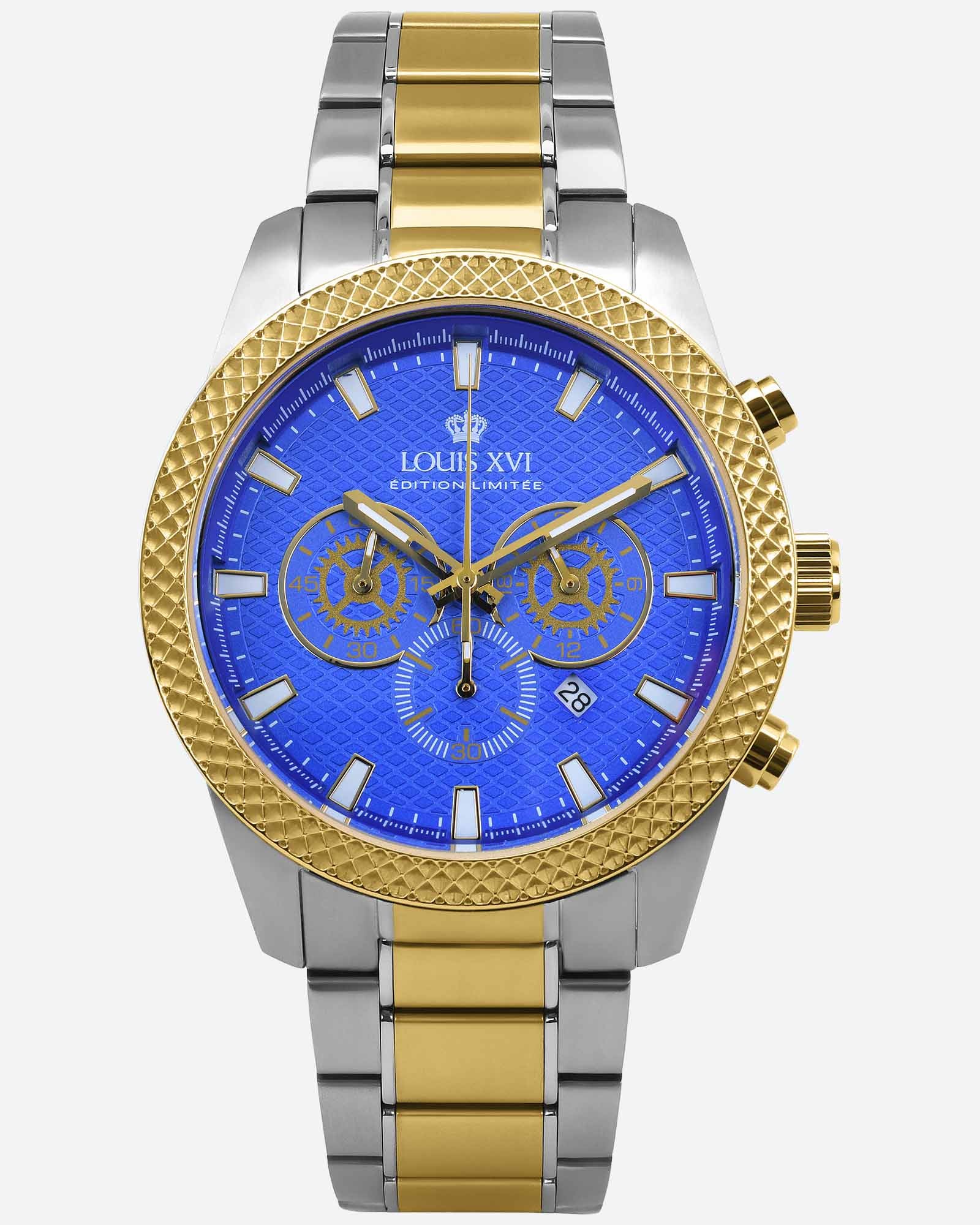 Mirage 3341 Chronograph Bicolor Blau